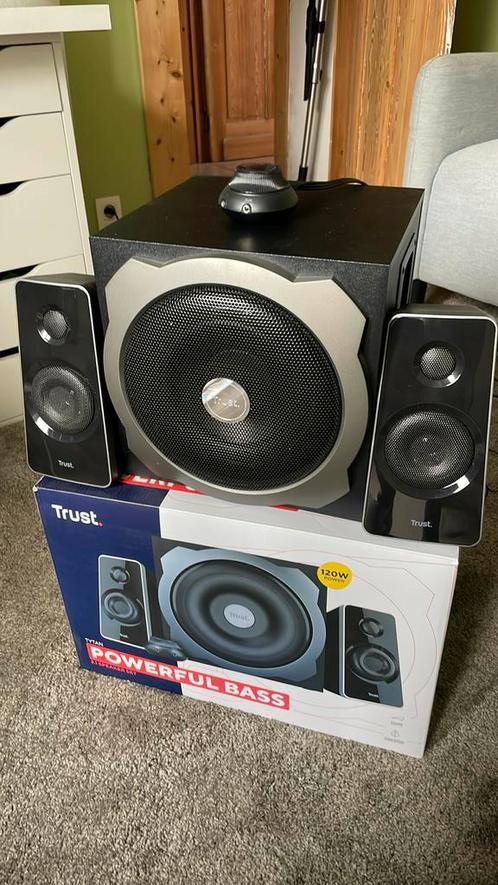 Trust Tytan 2.1 Speaker Set, Computers en Software, Pc speakers, Zo goed als nieuw, Ophalen of Verzenden