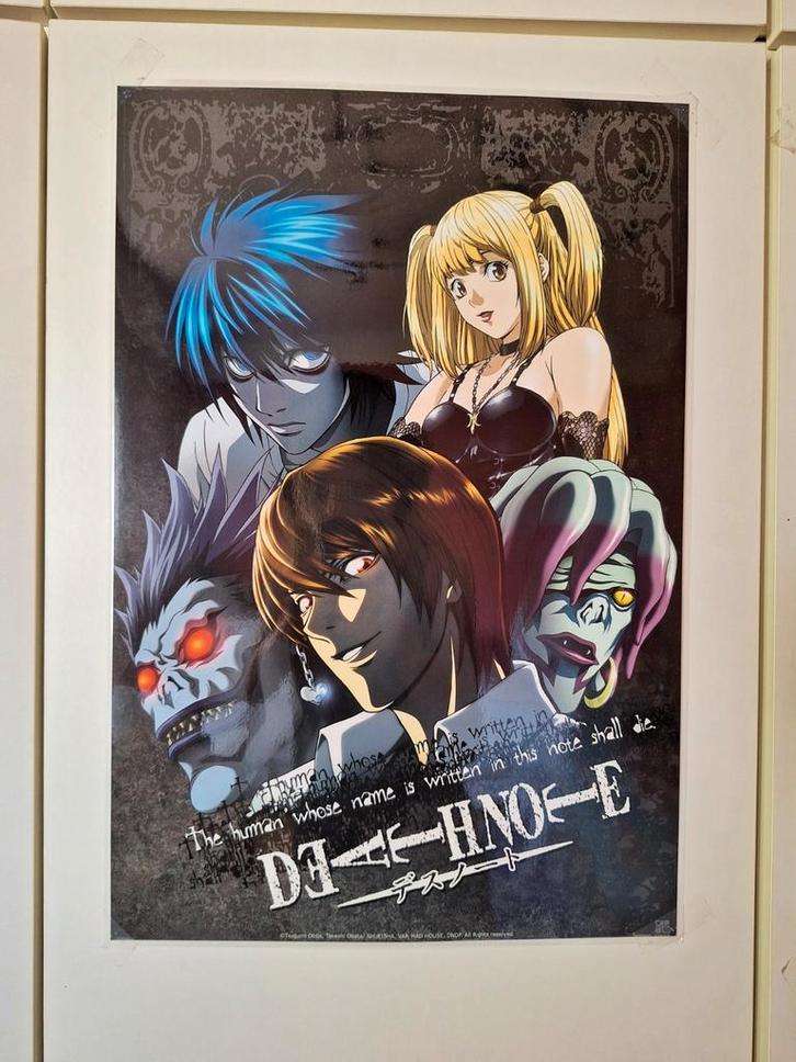 Poster Death Note affiche, Verzamelen, Posters, Zo goed als nieuw, Overige onderwerpen, Rechthoekig Staand, Ophalen of Verzenden