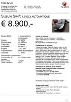 Suzuki Swift GLX Automatique, Achat, Entreprise, Swift, Automatique