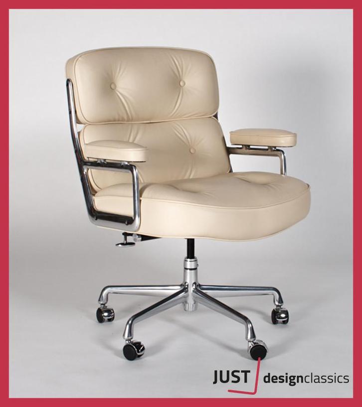 Herman Miller Lobby Chair ES 104 Creme Leder Nieuwstaat, Huis en Inrichting, Bureaustoelen, Zo goed als nieuw, Bureaustoel, Ophalen