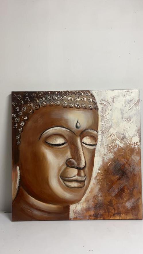 2 Schilderijen met 3D-effect – Boeddha & Lachende Boeddha, Antiek en Kunst, Kunst | Schilderijen | Modern, Ophalen