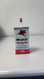 Bidons d'huile Flying A & Mobil Oil, Comme neuf, Emballage, Enlèvement ou Envoi