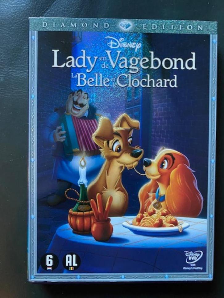 Lady en de Vagebond  DVD van Disney   Nieuwstaat, Cd's en Dvd's, Dvd's | Tekenfilms en Animatie, Zo goed als nieuw, Europees, Tekenfilm