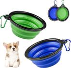 2 stuks opvouwbare en intrekbare hondenbakken | Nieuw