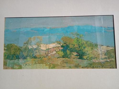 Léon Pringels - schilderij van Antibes uit 1973, Antiek en Kunst, Kunst | Schilderijen | Klassiek, Ophalen