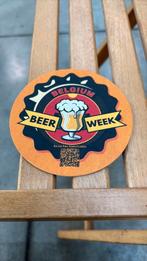 Bierviltje belgium beer week, Ophalen of Verzenden, Nieuw, Viltje(s)