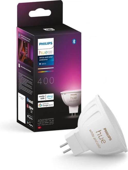 Spot Philips Hue - lumière blanche et colorée - 1 paquet - M, Maison & Meubles, Lampes | Lampes en vrac, Neuf, Ampoule LED, Moins de 30 watts