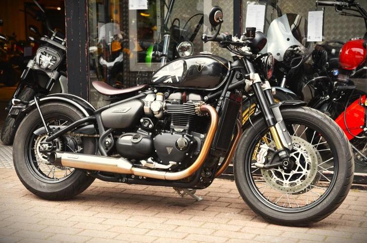 TRIUMPH BONNEVILLE BOBBER TFC ***MOTOVERTE.BE***, Motoren, Motoren | Triumph, Bedrijf, Chopper, 2 cilinders, Ophalen