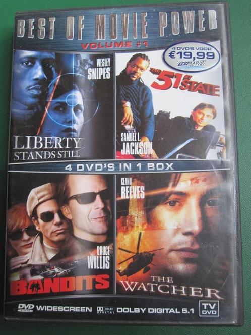 Best of Movie Power 1 (4 films op 4 disc), Cd's en Dvd's, Dvd's | Actie, Zo goed als nieuw, Actie, Boxset, Vanaf 16 jaar, Ophalen of Verzenden