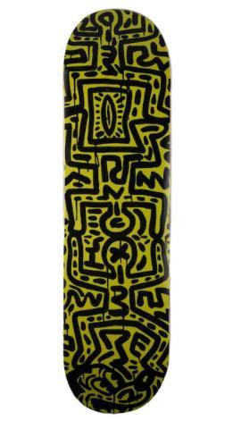 Keith HARING: nieuw skateboard in plastic folie., Antiek en Kunst, Kunst | Designobjecten