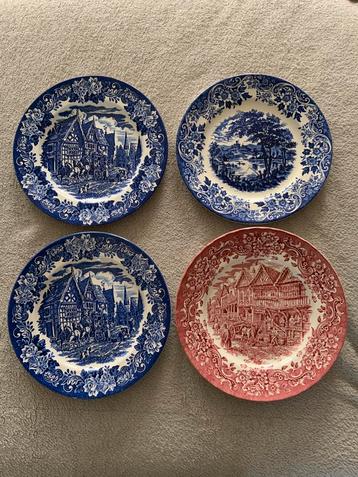 4 belles assiettes anglaises, Enlèvement, Comme neuf, Autres styles, Assiettes(s)