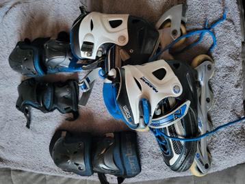 maat 34 - 37 inline skates met bescherming beschikbaar voor biedingen