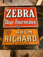 Plaque émaillée + tole, Collections, Enlèvement ou Envoi, Utilisé, Panneau publicitaire