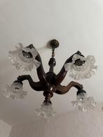 Houten antieke kroon luchter, Ophalen
