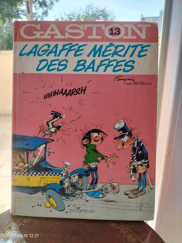 Stripverhaal Gaston Lagaffe t.13 Gaston verdient een duwtje  beschikbaar voor biedingen