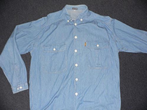 Emporio Armani jeans shirt vintage 80's mt L nieuwstaat 25€, Vêtements | Hommes, Chemises, Comme neuf, Tour de cou 41/42 (L), Bleu