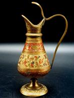 Gegraveerd koperen Indisch kruikje, Antiek en Kunst, Antiek | Brons en Koper, Ophalen of Verzenden