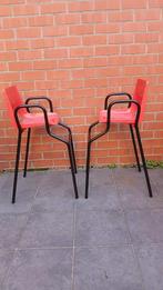 2 hoge kinderstoelen / bijzetstoeltjes / vintage, Ophalen, Gebruikt, Stoel(en)