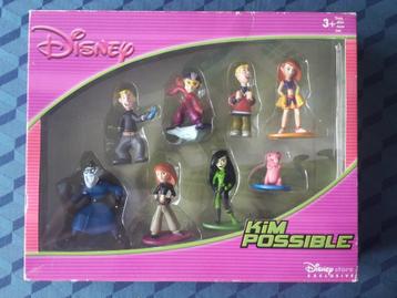 Nieuw collectible, set met 8 Disney Kim Possible figuurtjes beschikbaar voor biedingen