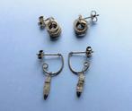 vintage : 2 paar zilveren oorbellen., Enlèvement, Comme neuf