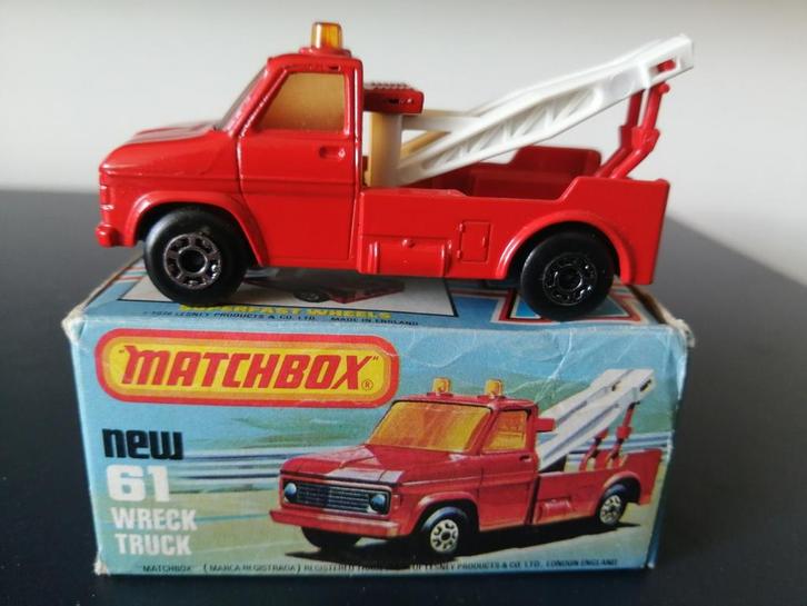 Lesney Matchbox Superfast #61 Wreck Truck in doosje, Hobby en Vrije tijd, Modelauto's | Overige schalen, Zo goed als nieuw, Ophalen of Verzenden