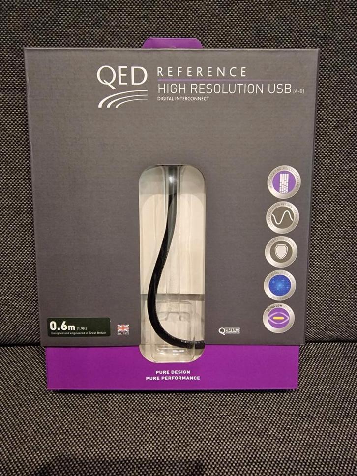 QED Reference High Resolution Usb kabel 0,6m nieuw, Audio, Tv en Foto, Audiokabels en Televisiekabels, Zo goed als nieuw, Ophalen of Verzenden