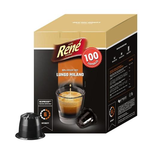 Café René Lungo Milano (100 capsules Nespresso), Diversen, Levensmiddelen, Ophalen