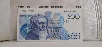 500 frank Meunier - Lakieré - Godeaux - Fdc beschikbaar voor biedingen
