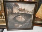 * Schilderij Brugge, Lammens, Antiek en Kunst, Ophalen of Verzenden
