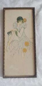 Originele art nouveau-lithografie, Verzenden