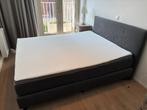 Bed Boxspring met Topper en Hoofdbord 160x200, Ophalen, Tweepersoons, Zo goed als nieuw, 200 cm