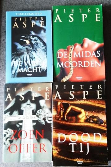 Te koop: Vier spannende boeken van Pieter Aspen. beschikbaar voor biedingen