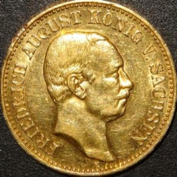 Or - Saxe/Allemagne - 20 Mark - Friedrich August - 1905