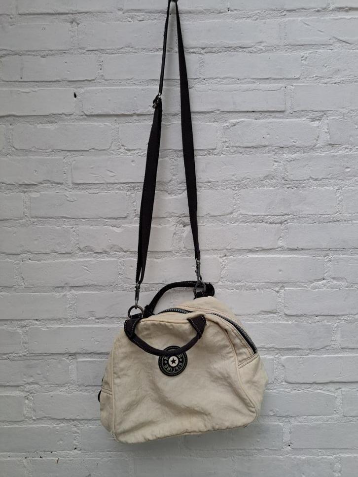 klein Kipling handtasje, Handtassen en Accessoires, Tassen | Damestassen, Gebruikt, Handtas, Wit, Ophalen of Verzenden
