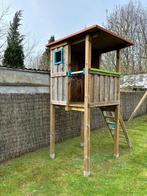 Houten uitkijktoren/speeltoren voor glijbaan, Kinderen en Baby's, Speelgoed | Buiten | Speelhuisjes, Gebruikt, Ophalen