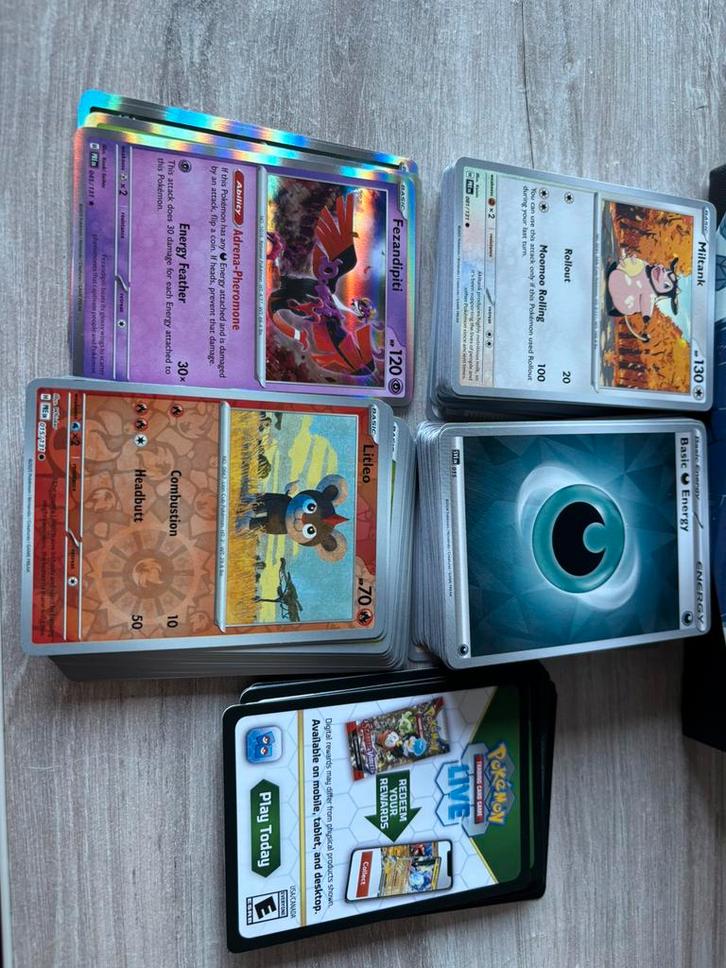 Bulk kaarten + extra's, Hobby en Vrije tijd, Verzamelkaartspellen | Pokémon, Zo goed als nieuw, Losse kaart, Ophalen of Verzenden