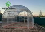 Kas 4x4m 4x6m 4x8m 4x10m 4x12m 4mm 6mm of 10mm polycarbonaat, Tuin en Terras, Staal, Polycarbonaat, Verzenden, Kweekkas