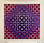 VASARELY Victor "Boglar" 1970 space age design Offset Litho, Enlèvement ou Envoi