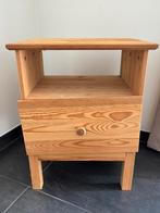 2 nachtkastjes hout - af te halen in Pulle of Temse, Ophalen, Gebruikt, 55 tot 70 cm, 45 tot 65 cm