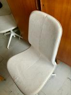 4 chaises confortables en tissu beige, Maison & Meubles, Chaises, Enlèvement