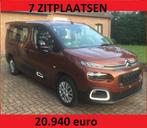 BERLINGO 7 PL 2022/NAVI/CR CONT/LANE ASS/ANTICOLLISION/39mKm, Autos, Citroën, Carnet d'entretien, 7 places, 1560 cm³, Tissu