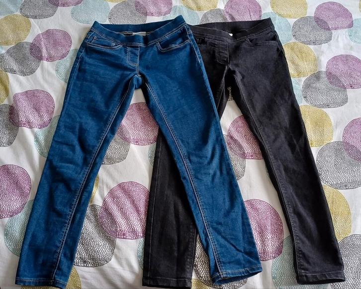 Lot de 2 jegging C&A, 10 ans, T140, Kinderen en Baby's, Kinderkleding | Maat 140, Zo goed als nieuw, Meisje, Broek, Ophalen of Verzenden