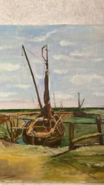 De mosselschuit (olieverf schilderij), Ophalen of Verzenden