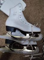 Vintage leren kunstschaatsen maat 38 met originele doos, Sport en Fitness, Schaatsen, Ophalen of Verzenden, Gebruikt, Kunstschaatsen