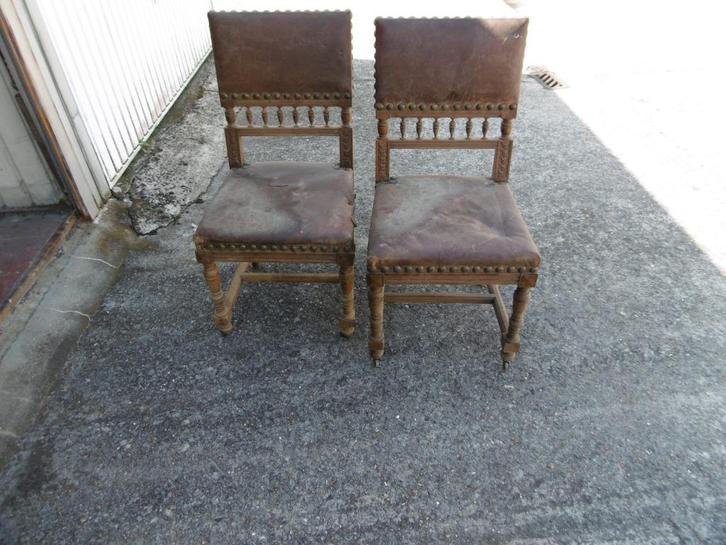 2 antieke stoelen te restaureren, Antiek en Kunst, Antiek | Meubels | Stoelen en Sofa's, Ophalen