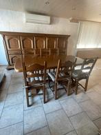 Volledige eetkamer, Huis en Inrichting, Complete eetkamers, Ophalen, Zo goed als nieuw, Eiken, 4 tot 6 stoelen