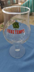 glas bierglas Vieux Temps tulpvormig, Ophalen of Verzenden, Zo goed als nieuw, Bierglas