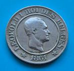 20. Centimes. 1861.  Leopold l, Ophalen of Verzenden, Overig, Losse munt