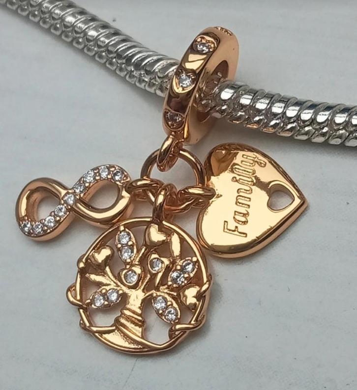 Charmes Pandora par lot de 2, Bijoux, Sacs & Beauté, Pendentifs, Or, Jaune, Envoi