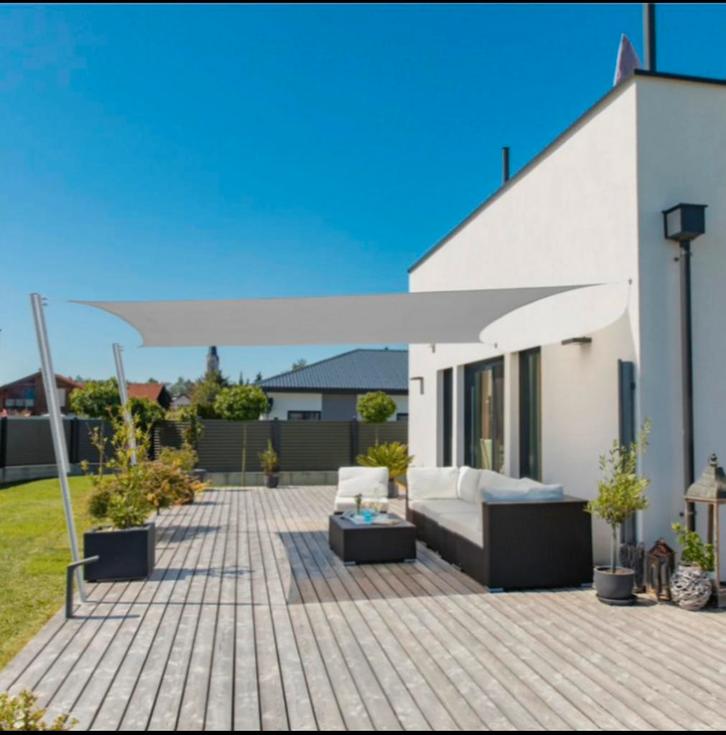 Voile d’ombrage 5x5, Jardin & Terrasse, Voiles d'ombrage, Enlèvement